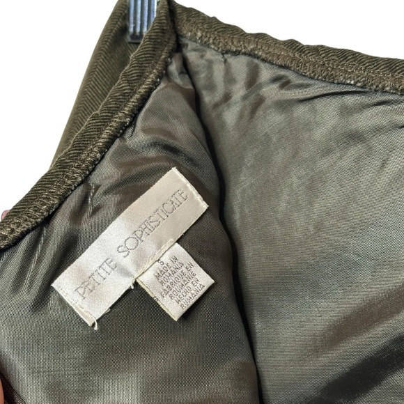 Vintage Y2K Corduroy Skirt Brown Orange Floral BOHO Prairie Ruffle Petite Small - Picture 13 of 14